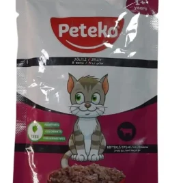 Peteko Pouch Jelly Biftekli Kedi Konserve 85 Gr
