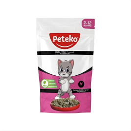 Peteko Pouch Jelly Kitten Tavuklu Yavru Kedi Konserve 85 Gr